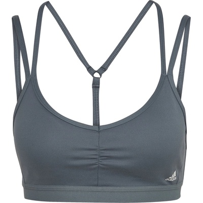 adidas Yoga Essentials Light-Support Bra Womens - Blue Oxide