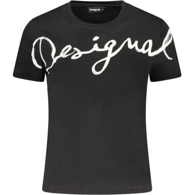 DESIGUAL Дамска тениска с къс ръкав desigual, Размер s, Цвят Черен (26swtk07_ne2000)