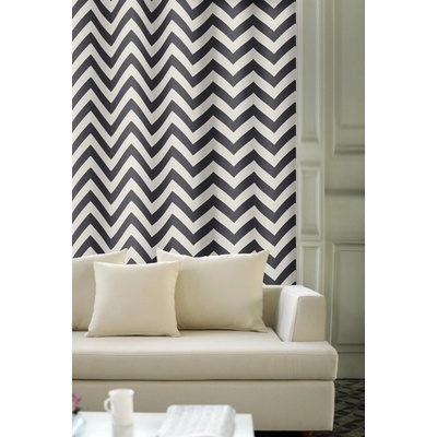 Záves dekoračný, OXY Zig Zag, tmavo šedý, 150 cm 150 cm