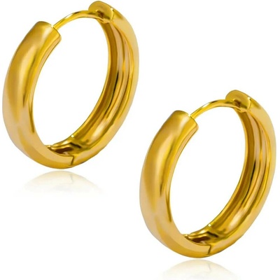 Elanis Jewel Pozlacené kruhové náušnice Nicol Gold z chirurgické oceli EJ00759