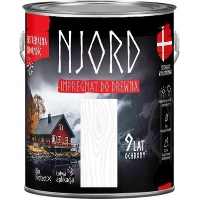 Impregnace na dřevo NJORD 5 l severní sníh