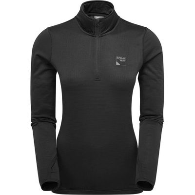 Sprayway Термо-блузон с цип SPRAYWAY Effra Stretch Black Ls