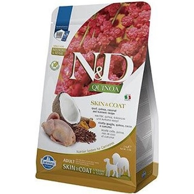 N&D Quinoa Dog Skin&Coat Quail Adult M/L 2,5 kg