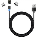 Colorway CW-CBUU020-BK Nabíjecí 3v1 Lightning+MicroUSB+USB-C, 1m