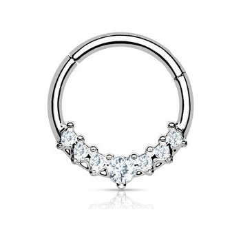 Šperky4U ocelový piercing do nosutragus helix septum NS0038ST-1208