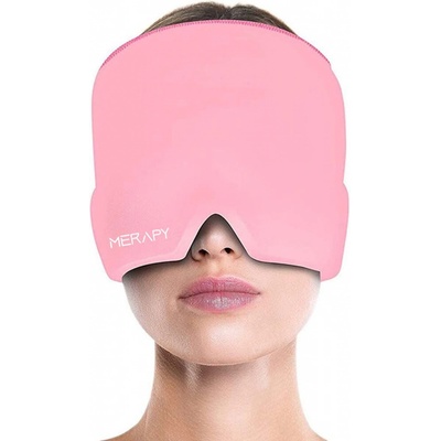 Merapy Čiapka na migrénu a bolesť hlavy Headmask Ružová / V prednej časti