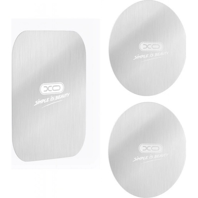 AppleMix Náhradní plíšek XO pro magnetické držáky - 3ks - stříbrný – Zboží Mobilmania