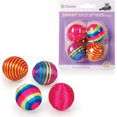 Míčky Zorby duhové, 4ks