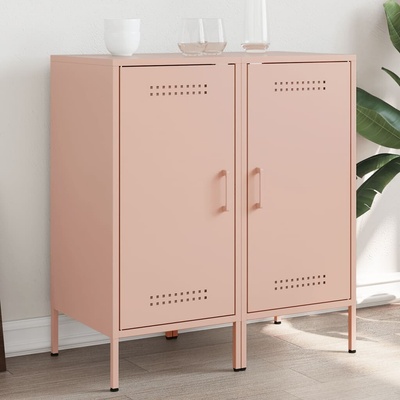 vidaXL 11461.843015 příborníky 2 ks růžové 36 x 39 x 79 cm ocel