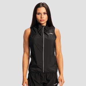 GymBeam Дамски елек за бягане Pulse X Black XS