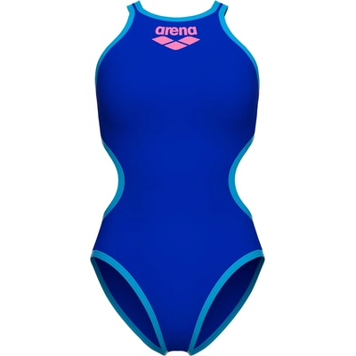 arena Дамски бански костюм Arena Women's Big Logo One Piece Swimsuit - Neon Blue / Turquoise - размер 36 (EU) (150-5848-0214)
