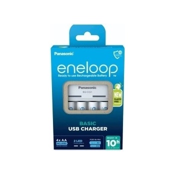 Panasonic Eneloop Basic Charger USB BQ-CC61 + 4x AA 2200mAh