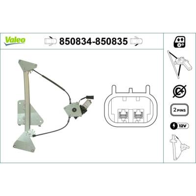 Zvedací zařízení oken VALEO 850834