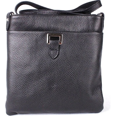 Vera Pelle malá kožená crossbody kabelka no. 17 černá