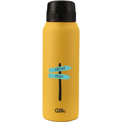 Albi termofľaša Ukazovatel´ 680 ml Žltá Čierna Tyrkysová