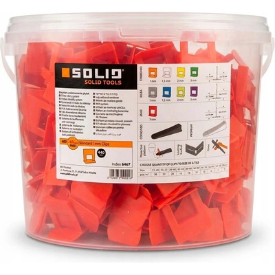 Solid 101014 Spony SOLID leveling 1mm-400+40ks/kbelík