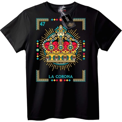 NOONEBRAND Тениска Корона La Corona - 4XL, Black