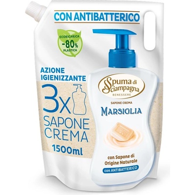 Spuma di Ciampagna Течен сапун пълнител 1.5л - Марсилски сапун (1361)