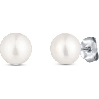 Olivie náušnice sladkovodné perly 5502