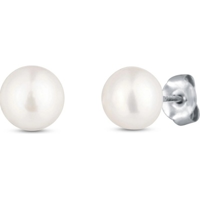 Olivie náušnice sladkovodné perly 5502