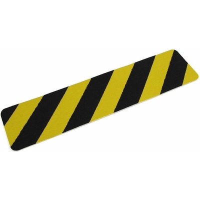 FLOMA Conformable Hazard korundová protiskluzová páska pro nerovné povrchy 15 x 61 cm x 1,1 mm žlutočerná