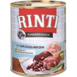 RINTI Kennerfleisch Geflugelherzen мокра храна за кучета - пилешки сърца 800 г