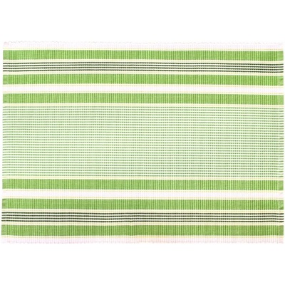 SCANquilt prostírání Rib variace proužků zelenobílá 30x45cm