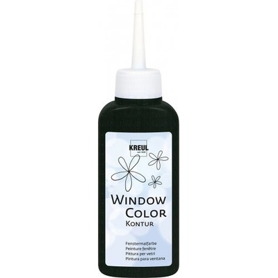 Kreul Barva na sklo WINDOW COLOR 80 ml černá kontura neprůhledná – Zboží Dáma