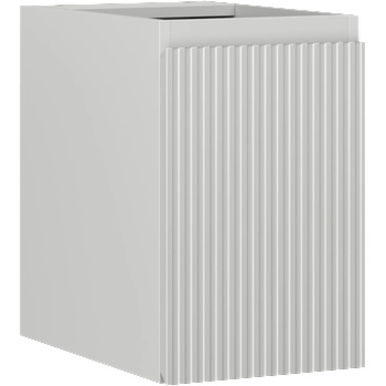 Mexen Rivel шкафче за баня под мивка 30 см, 1 врата, рифлено, сиво мат - 91A21-03047-1-BF62 (91A21-03047-1-BF62)
