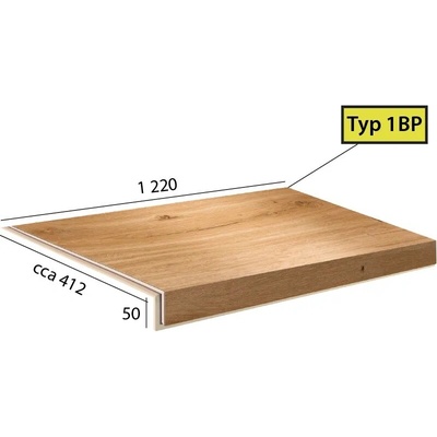 Karndean International Ecoline Step - 1 BP schod bez nosu 9590 Dub kráľovský hnedý