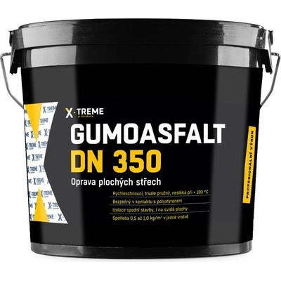 Den Braven Gumoasfalt Dn 350 X-treme 10kg čierny