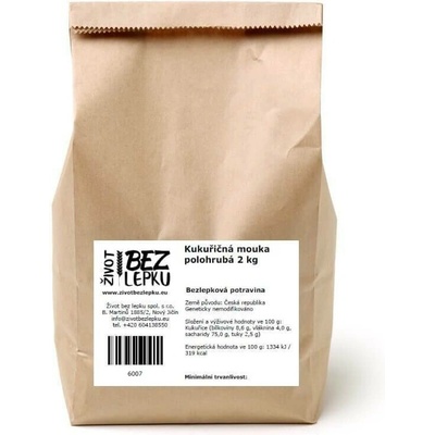 Život bez lepku Kukuřičná mouka polohrubá 2 kg
