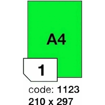 Rayfilm R0120 1123A Etikety 210x297 mm A4 zelené 1 list
