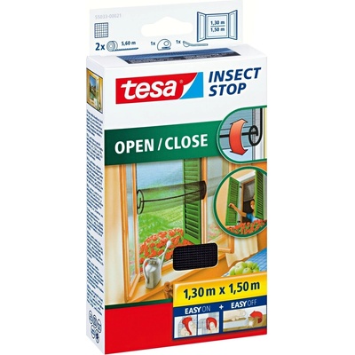 Tesa Insect Stop Open / Close 55033-00021-00 1,3 m x 1,5 m antracitová