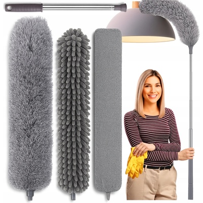 Mensen Teleskopická prachovka s dlouhou rukojetí 280 cm + 3 vyměnitelné nástavce XXL