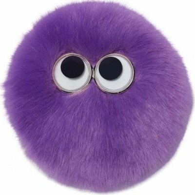 Ozdoba na batoh Ergobag Fluffy Klettie - Purple Fleece uni