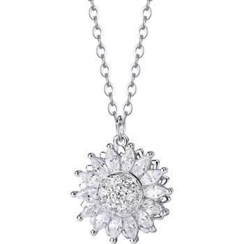 Silenti Jewelry Сребърно колие "Лъч