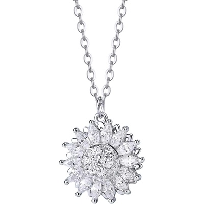 Silenti Jewelry Сребърно колие "Лъч