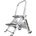 Little Giant Ladder Алуминиева степ стълба с широки гумирани 2 стъпала Safety Step (10210BAEN)