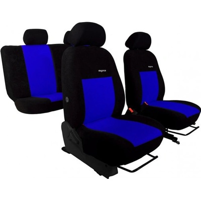 Autopoťah Pok-ter Elegance modro-čierne velour-velour