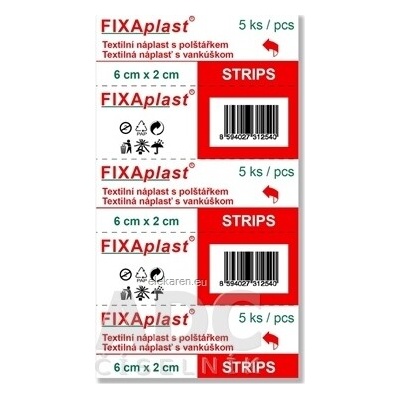 ALFA VITA, s.r.o. FIXAplast STRIPS náplasť 5 ks
