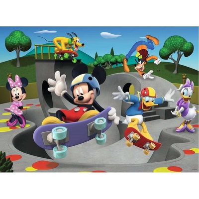 RAVENSBURGER Mickey & Minnie: Ve Skate parku XXL 100 dílků