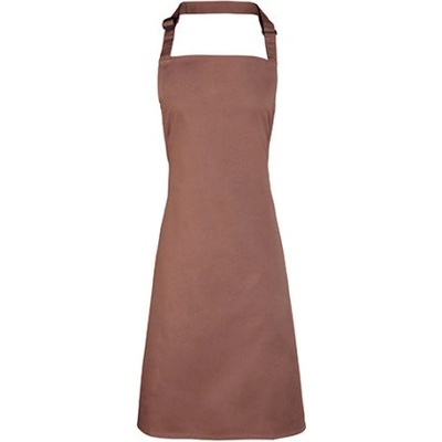 Premier Workwear Klasická zástera za krk PR150 Mocha Pantone 7505 72 x 86 cm