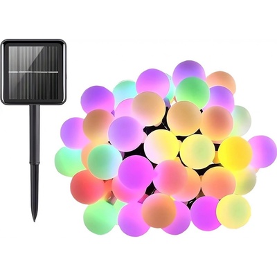 Verk 12297 Solární dekorační řetěz girlanda 20 LED 450 cm Multicolor