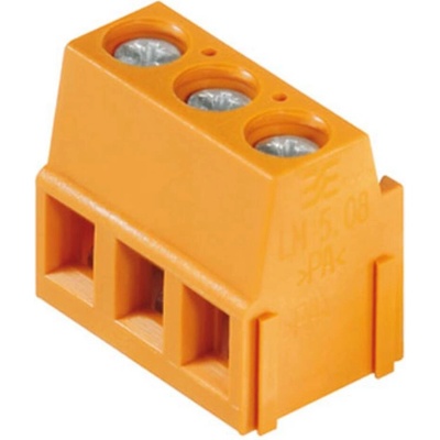 Weidmüller 1715320000 skrutkovacia svorka 2.5 mm² Pólov 3 oranžová 500 ks