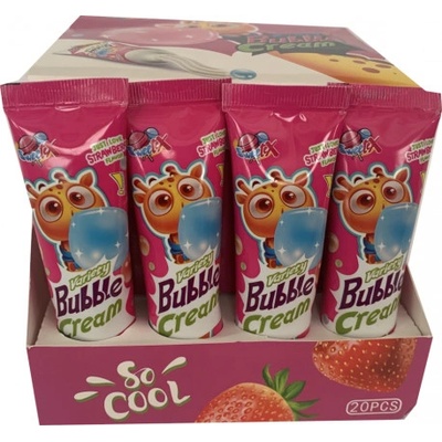 Sweetex Žvýkačka v tubě jahodová 20x22g