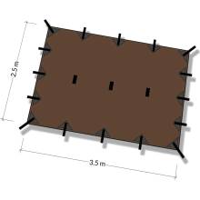 DD Hammocks Tarp M 350 x 250 cm coyote brown