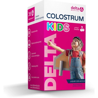 Delta COLOSTRUM Kids sirup třešeň 125 ml