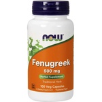 NOW NOW Fenugreek (Сминдух), 500 мг, 100 растителни капсули