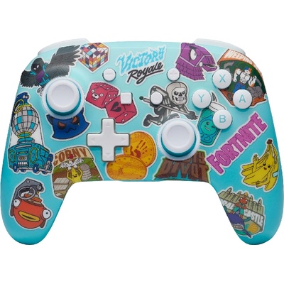 PowerA Enhanced Wireless Controller for Nintendo Switch Fortnite Sticker Mania (NSGP0290-01)